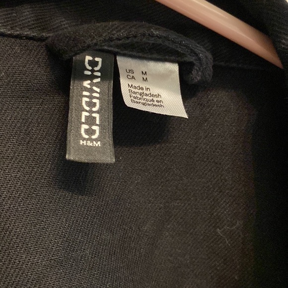 Black denim trucker jacket - Picture 3 of 5